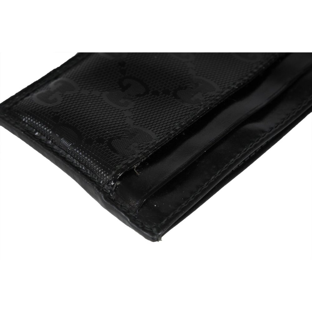 Gucci Mens Interlocking GG Imprime Logo Card Holder Black Leather Wallet - Picture 5 of 8